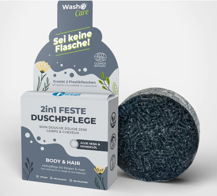 Washo feste Duschpflege 2 in 1 - Familienbande - washo