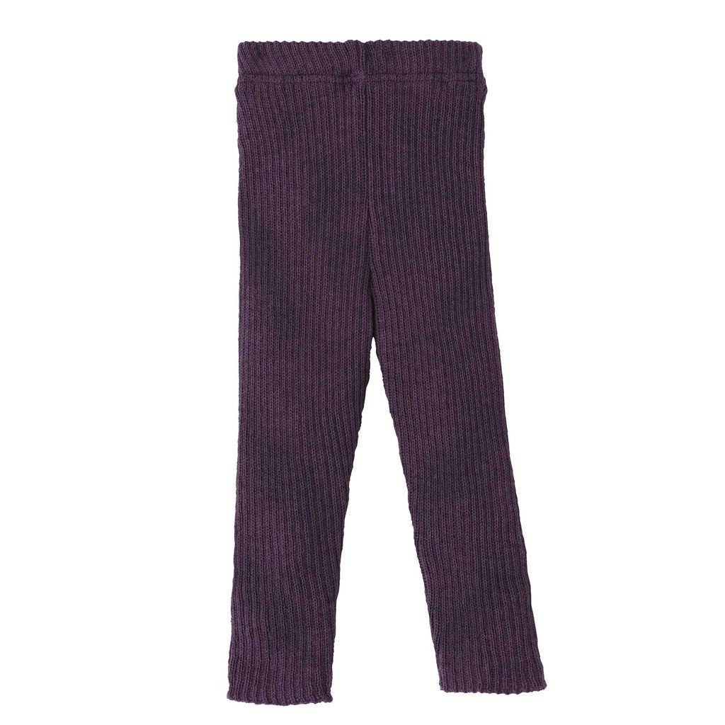 Disana Strick-Leggings - aubergine Disana