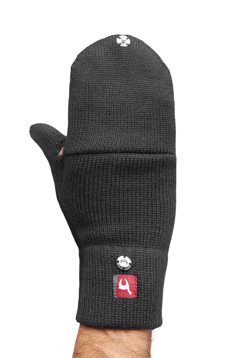 Alpaka Känguru Handschuhe schwarz Apu Kuntur