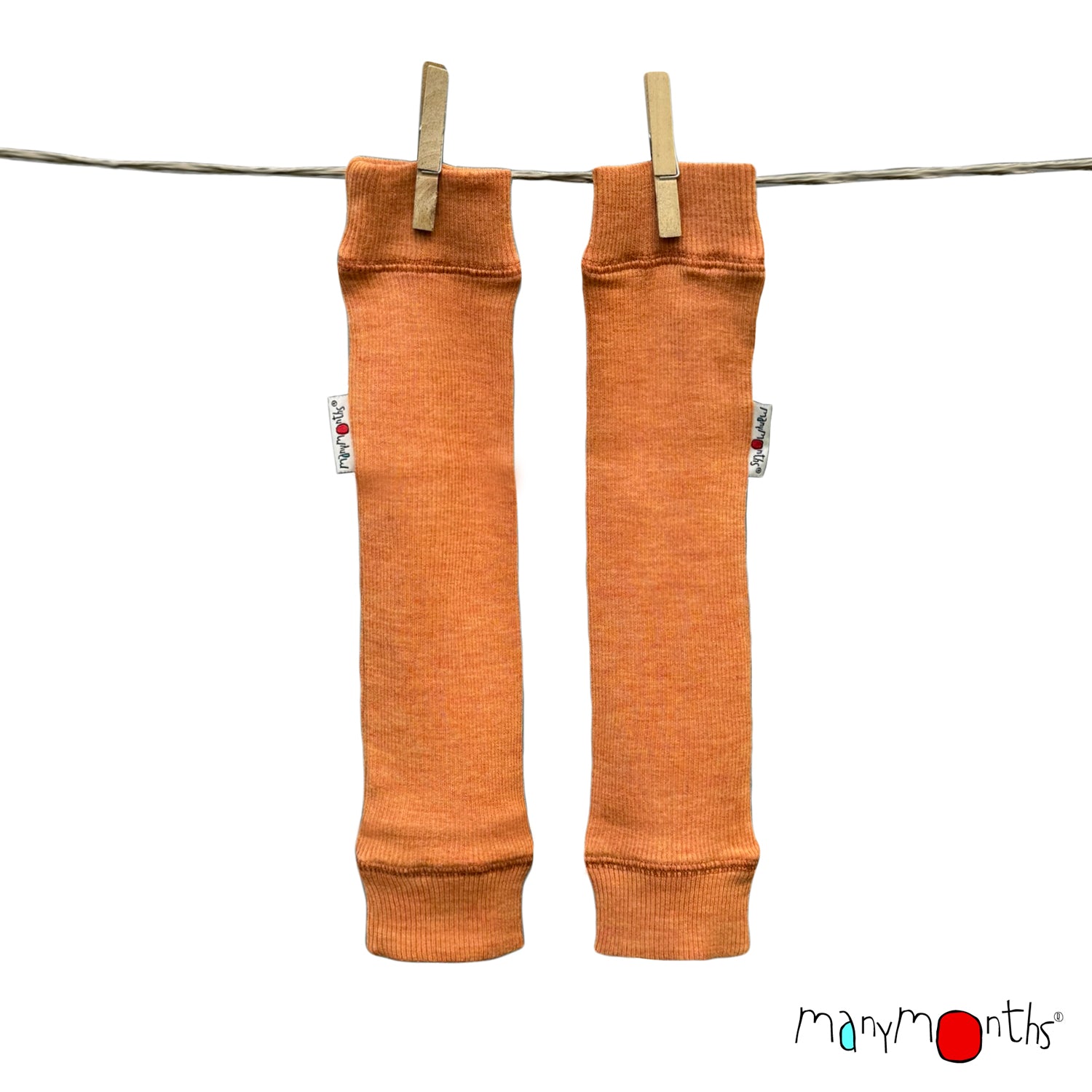 ManyMonths Natural Wollies Tubes for Arms ans Legs Tangerine Marmalade ManyMonths