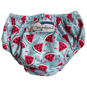 Hippybottomus Swim Nappy – Wiederverwendbare Baby Schwimmwindel, Wassermelone Familienbande