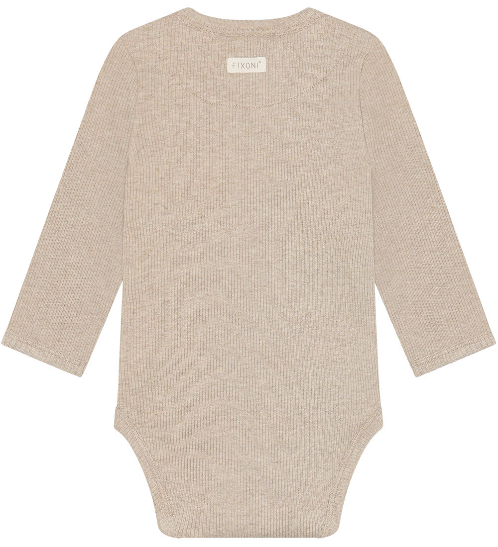 Fixoni Tencel Body in Rippoptik - Cashmere Melange