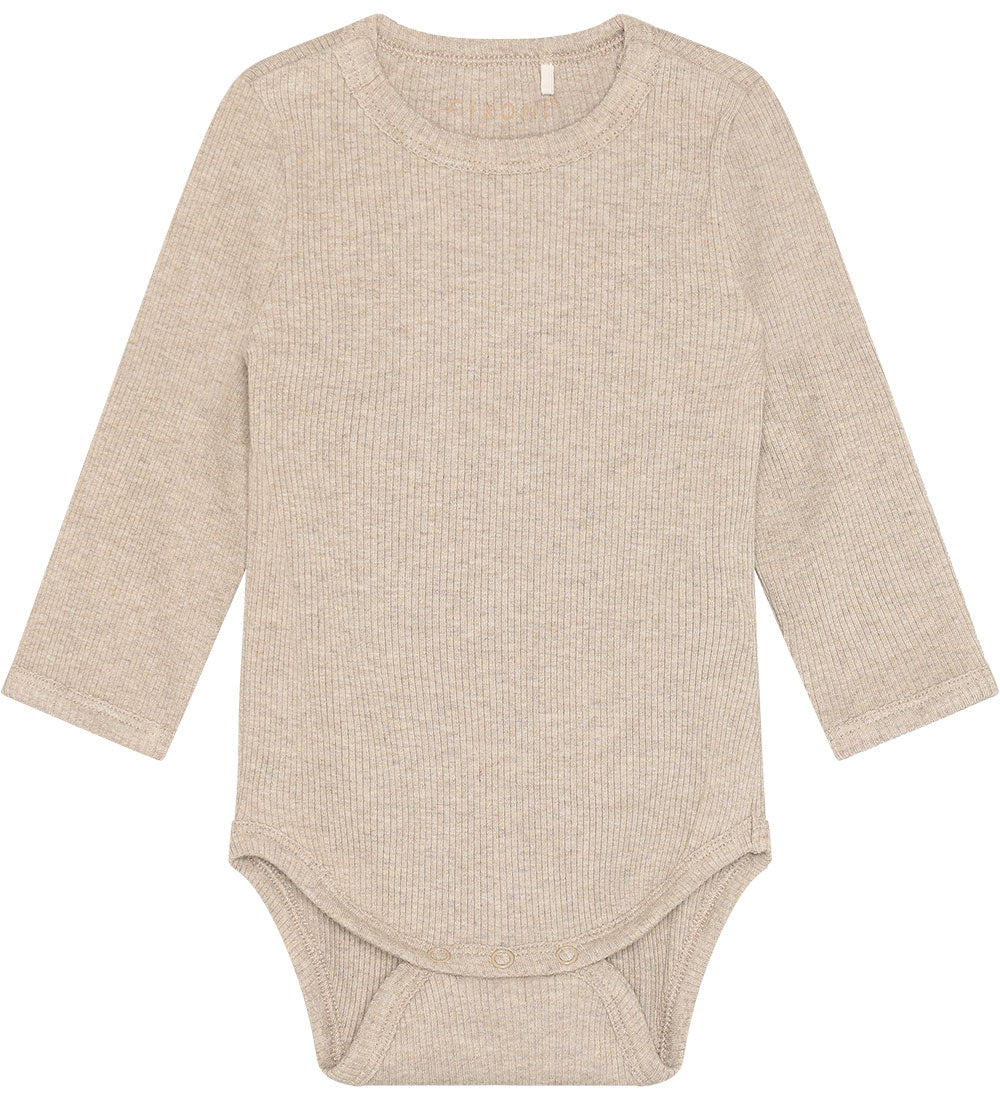 Fixoni Tencel Body in Rippoptik - Cashmere Melange