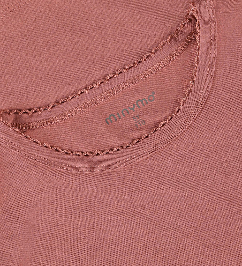 Minymo Bambus-Langarmshirt - Rose