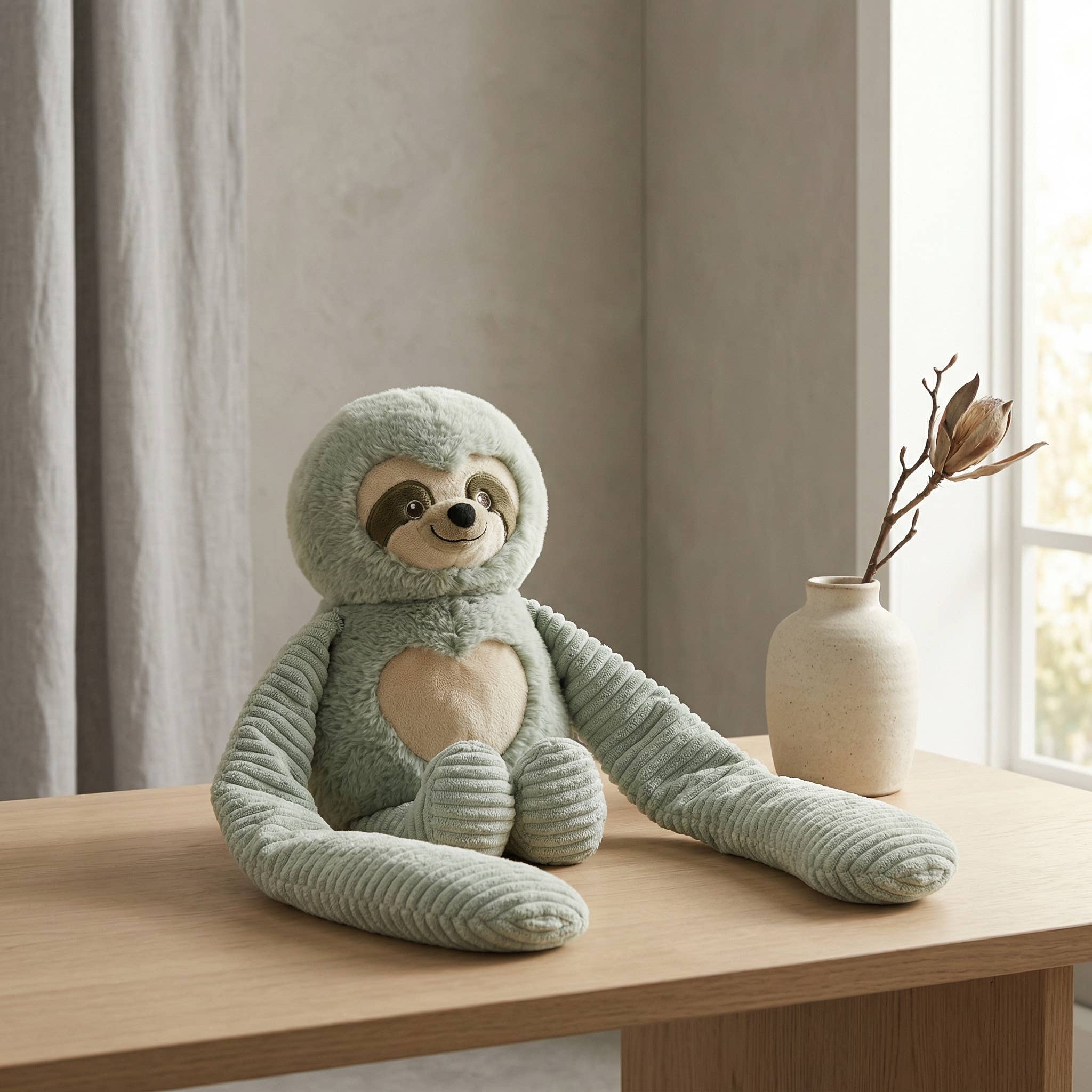 kleines gewichtetes Faultier-Kuscheltier -| Sensorisches Plüschtier 1.47 kg Plushland