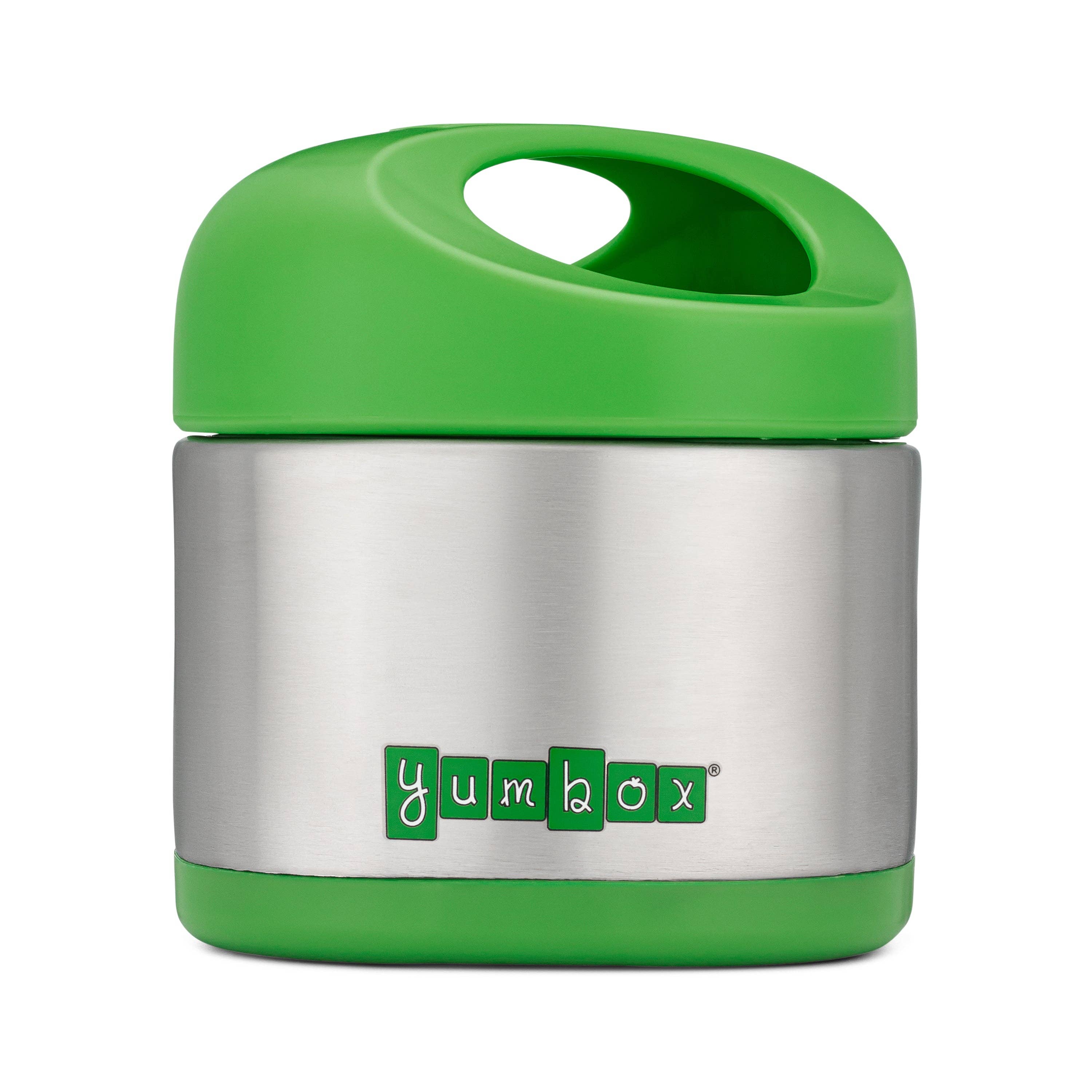 Yumbox Cubi Thermo-Speisebehälter für Kinder - Einfach zu tragen und zu öffnen, 10 oz - Apfelgrün Yumbox