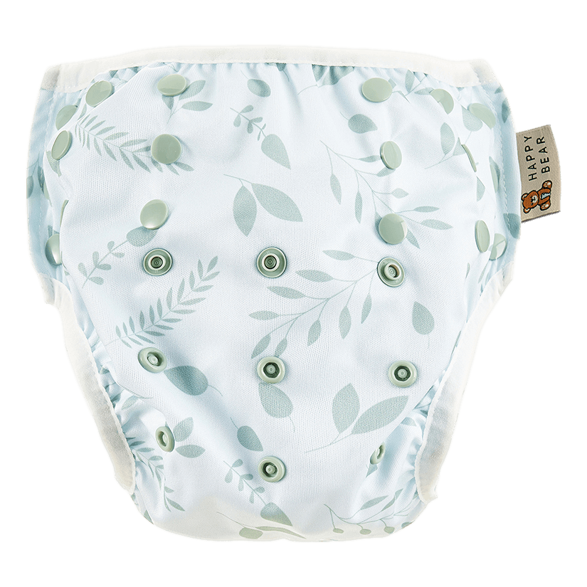 Badewindel | 0-3 Jahre | Einheitsgröße |Druckknöpfe | Botanical HappyBear Diapers