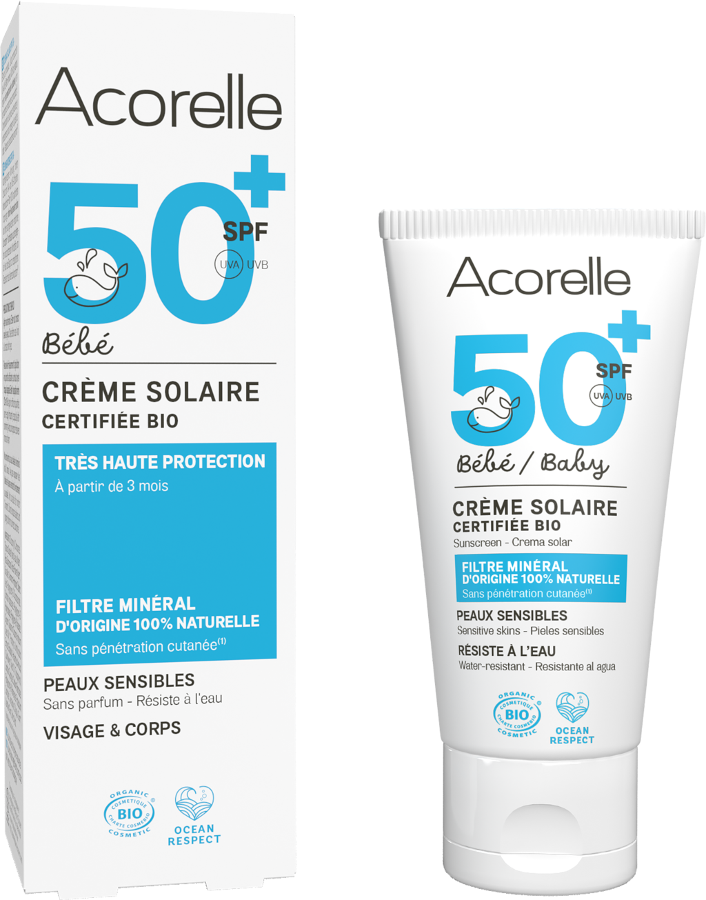 Acorelle Baby-Sonnencreme SPF 50+ Acorelle