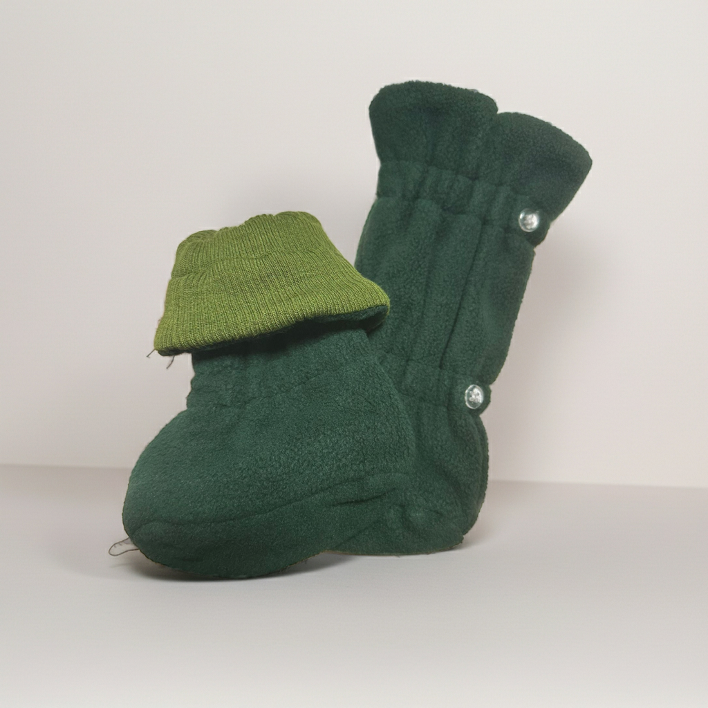 Many Month Winter Booties Garden Moss Green / Dark Green ManyMonths