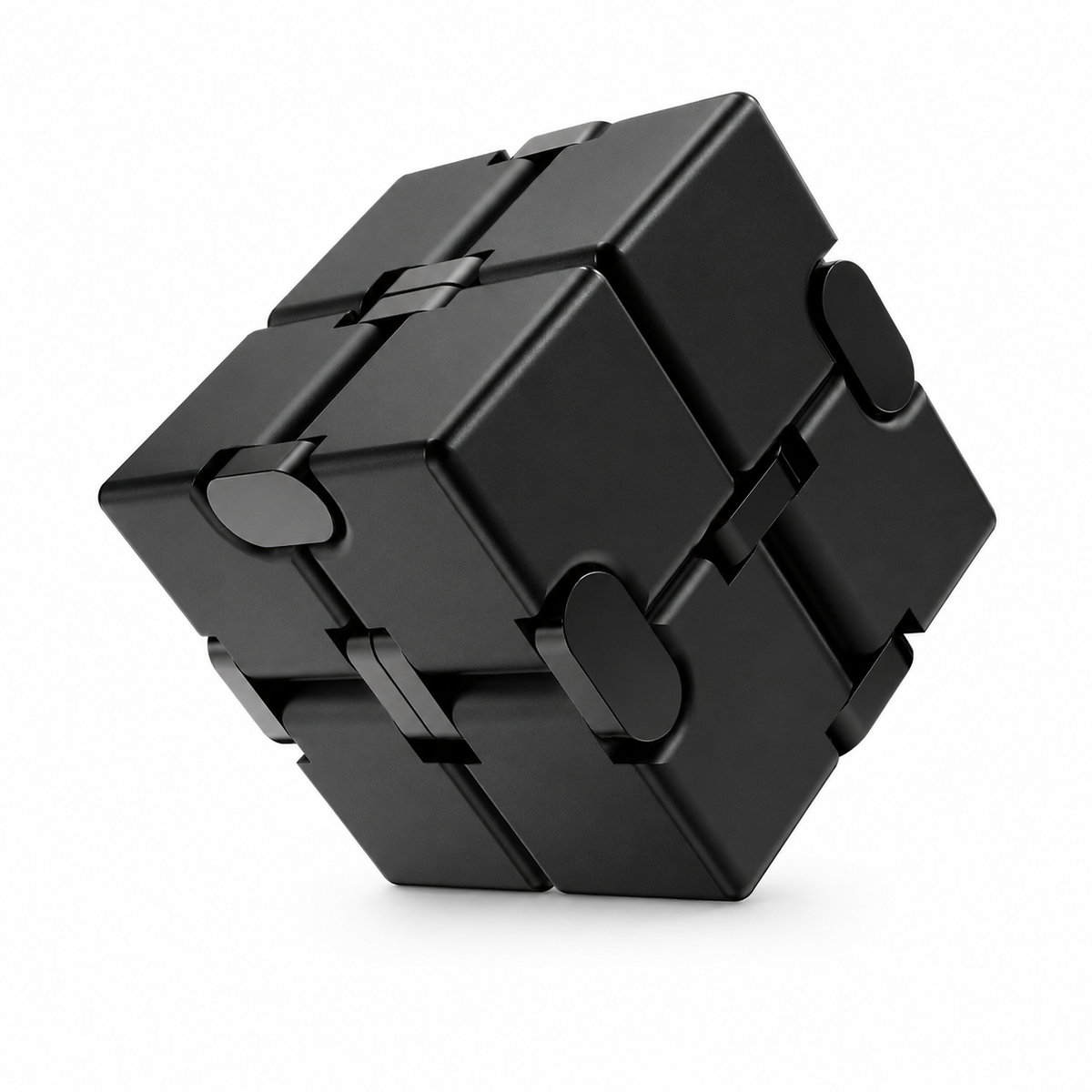 Infinity Cube – Premium-Aluminium sensorisches Fidget-Spielzeug: Schwarz Ana Wiz