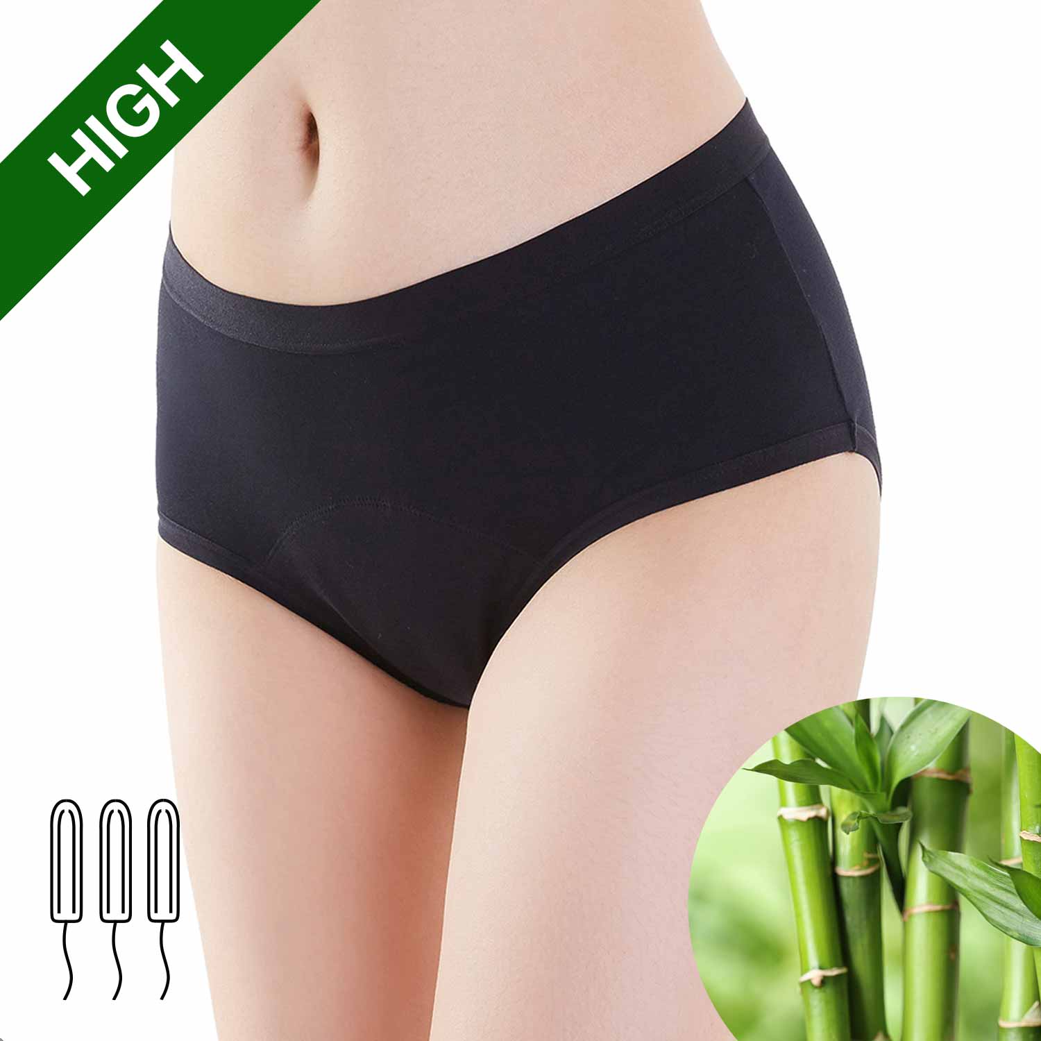 Bamboozy Menstruationsunterwäsche Style 5 Mary/Madelief: XS Bamboozy x Cosmeau