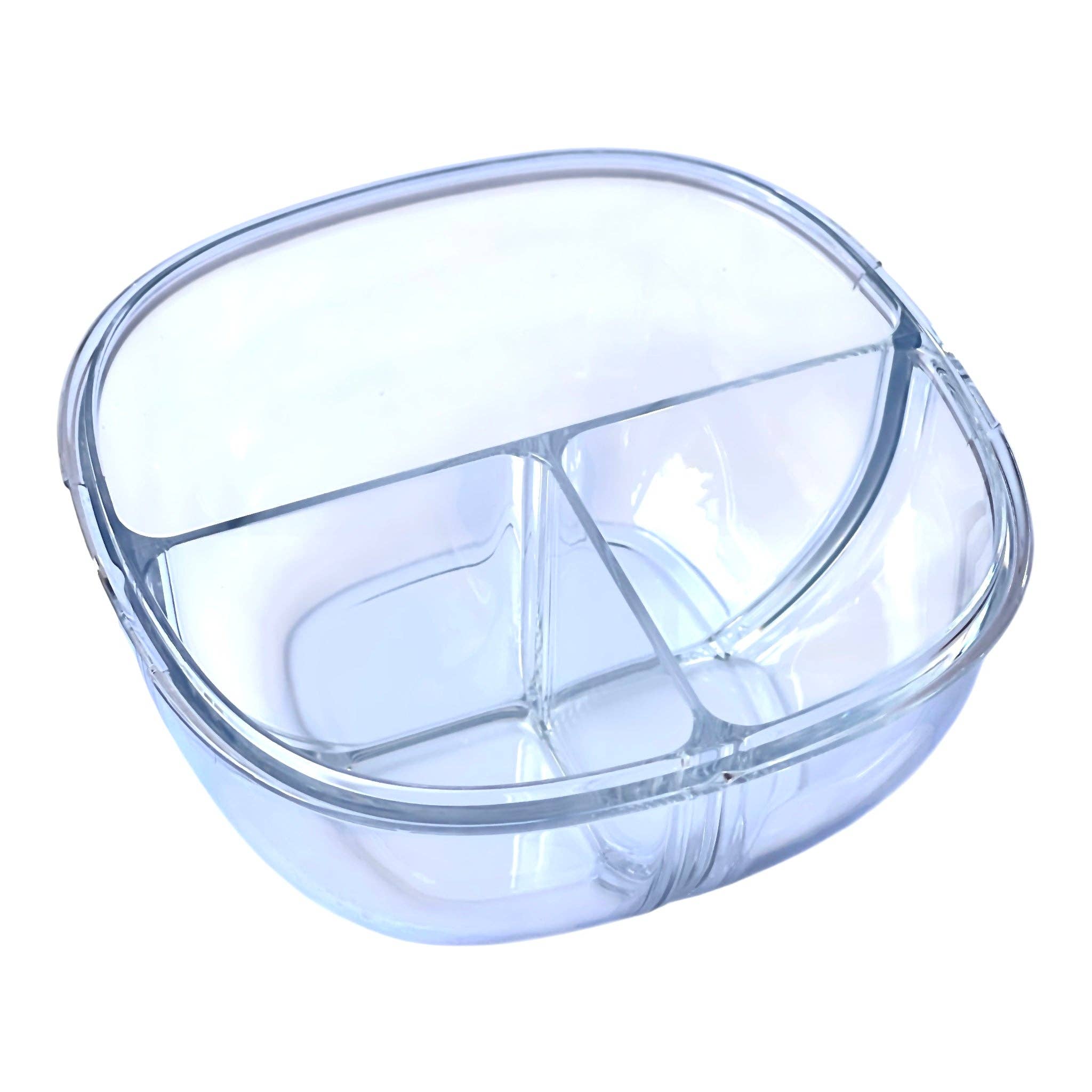Auslaufsichere Snackschale mit 3 Fächern - Dunstlila Yumbox