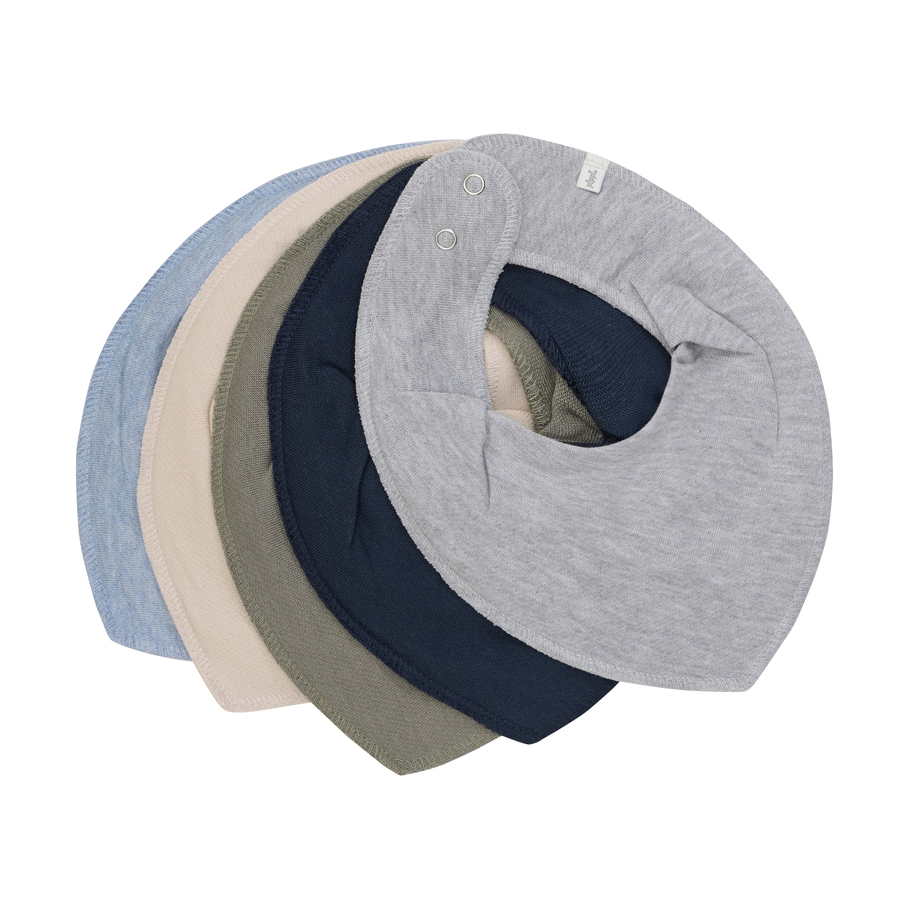 Pippi Dreieckstücher 5er Pack - Blue Fog