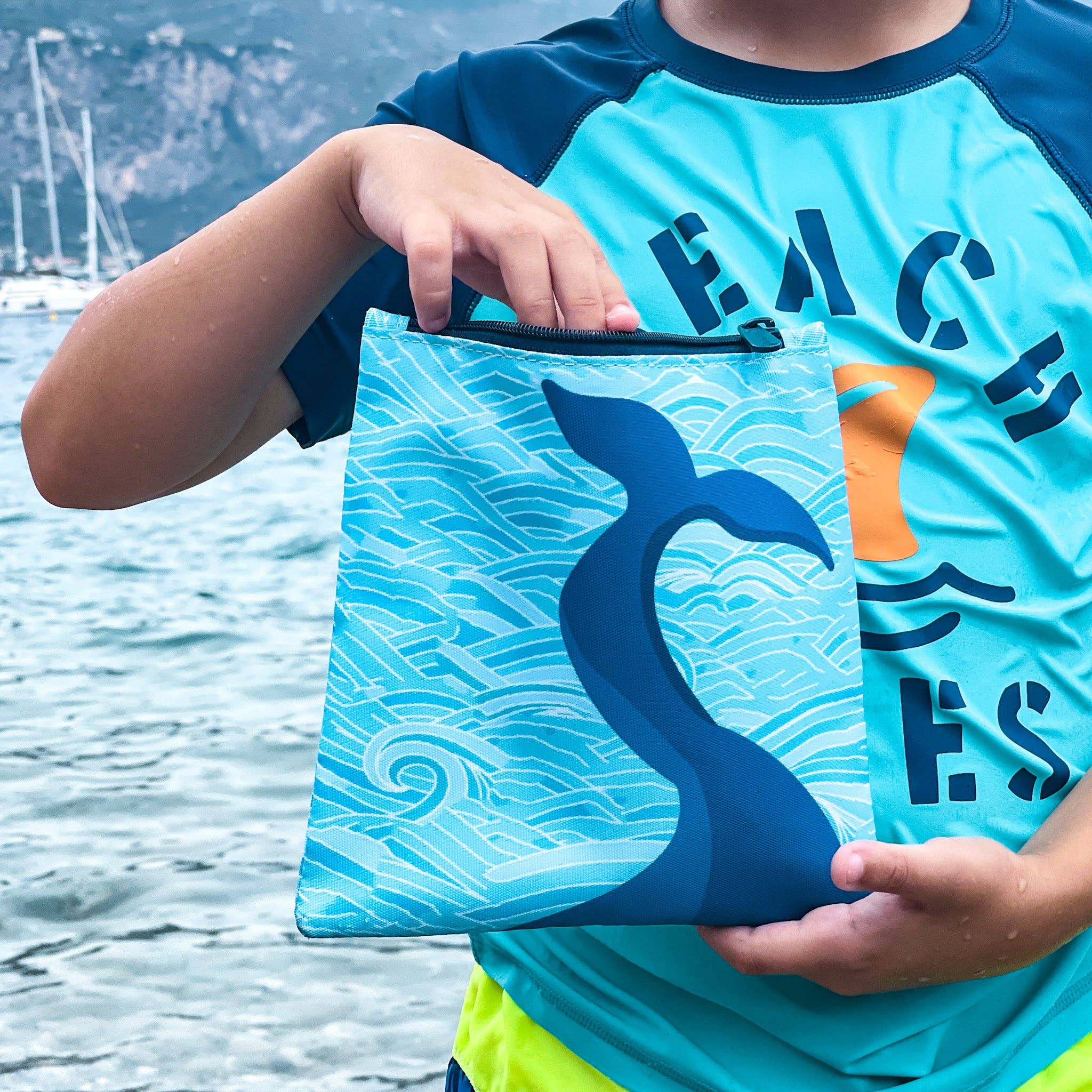 Wiederverwendbarer Sandwichbeutel - 2er-Set - Sharks Duo Yumbox