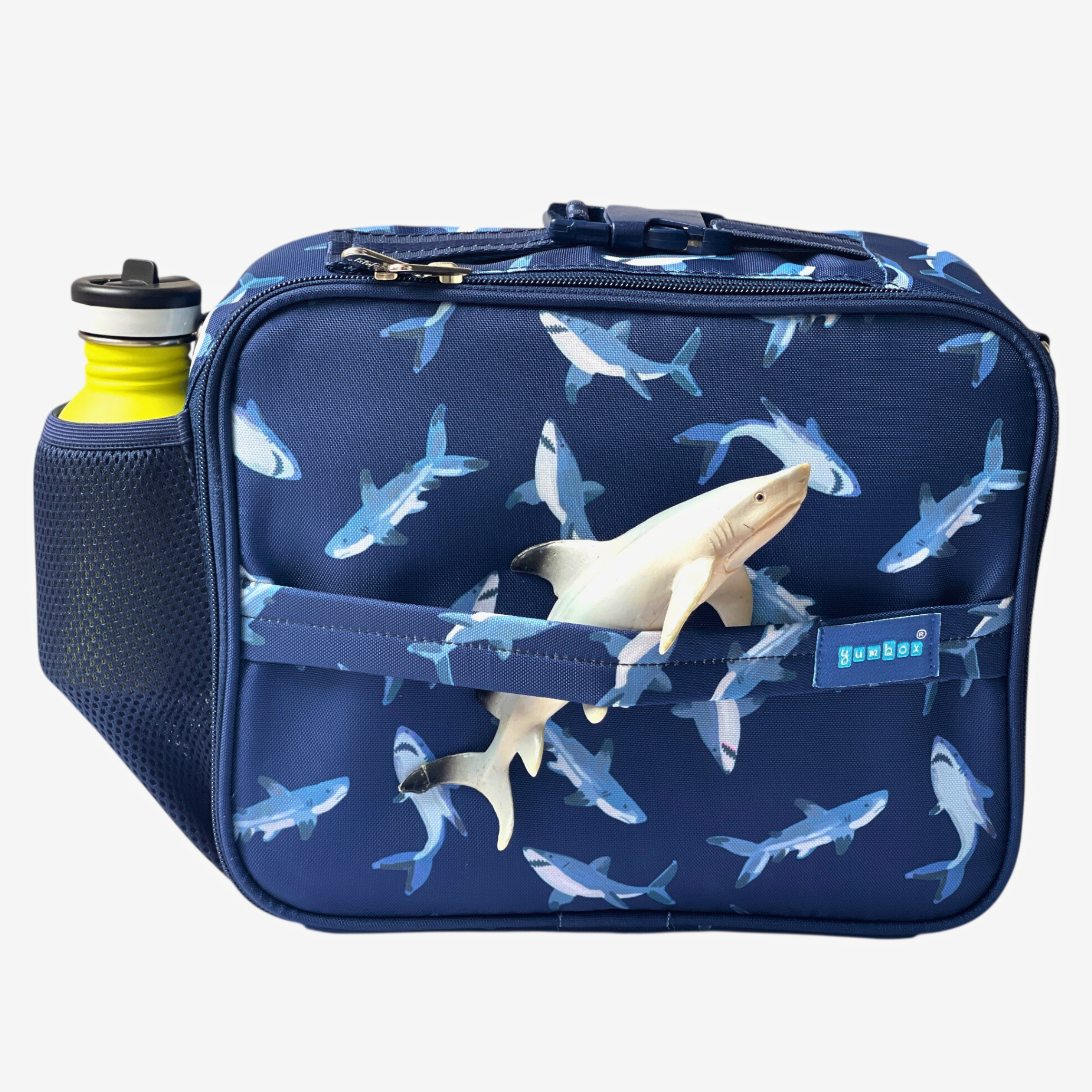 Yumbox Classic Lunch Bag – Isolierte & wasserabweisende Brotdose-Tasche mit 3 Trageoptionen - Hai Yumbox