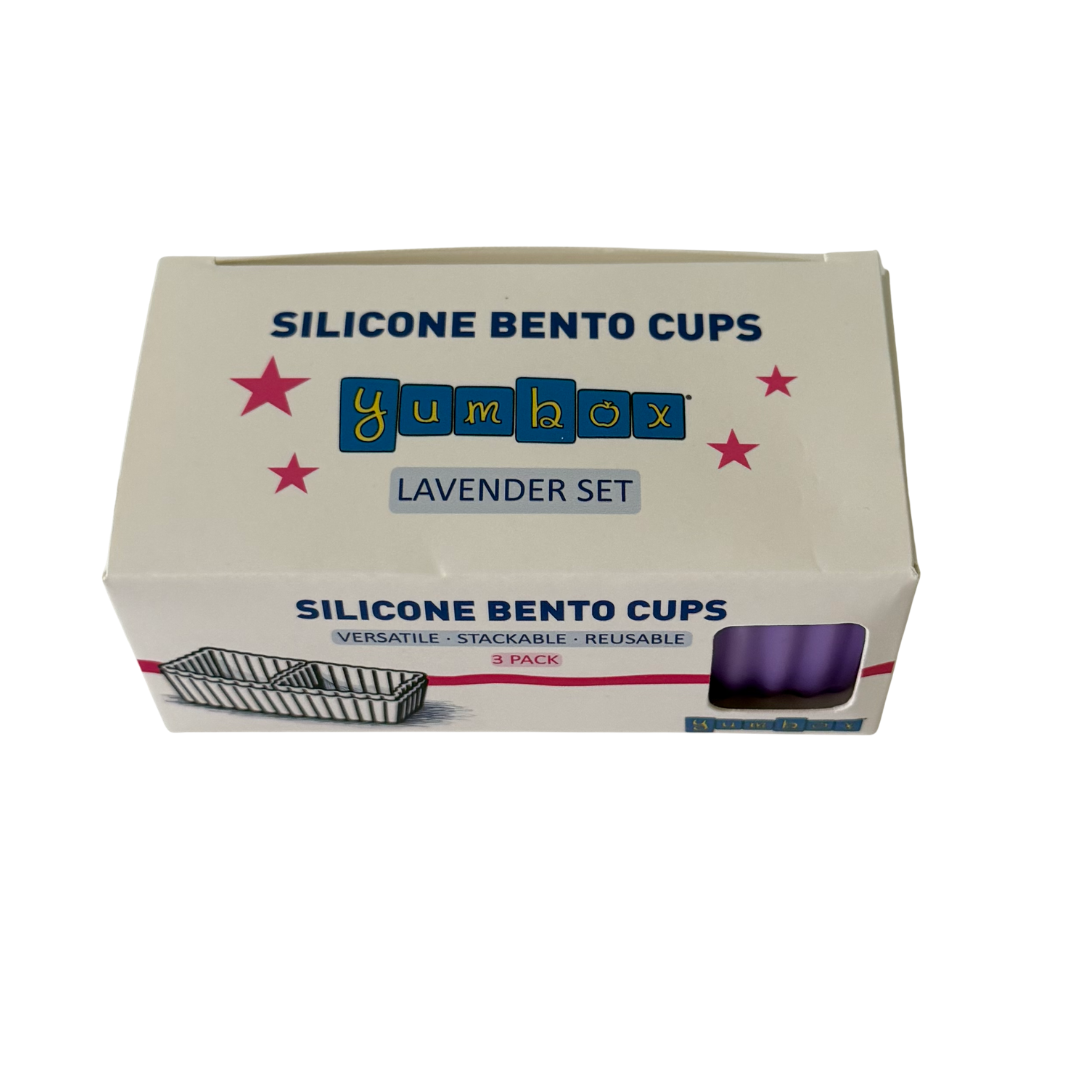 Mini-Silikon-Bento-Becher · 3er-Set · Lila: Standard-Titel Yumbox