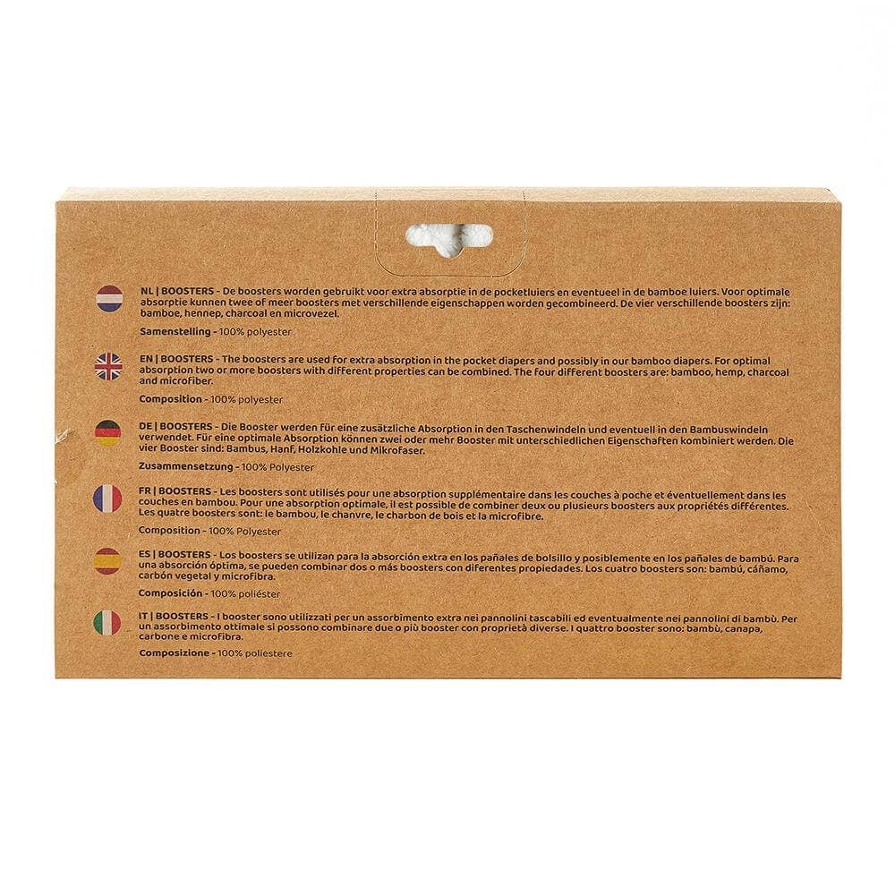 Mikrofaser-Booster-Set - 4-teilig - Stoffwindel | wiederverwendbar HappyBear Diapers