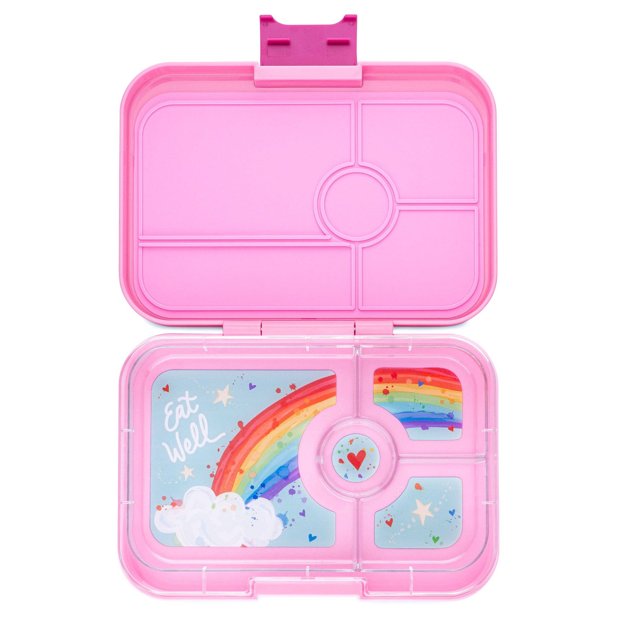 Yumbox Tapas Capri Pink — 4 auslaufsichere Fächer — Regenbogen - Tapas (XL) Yumbox
