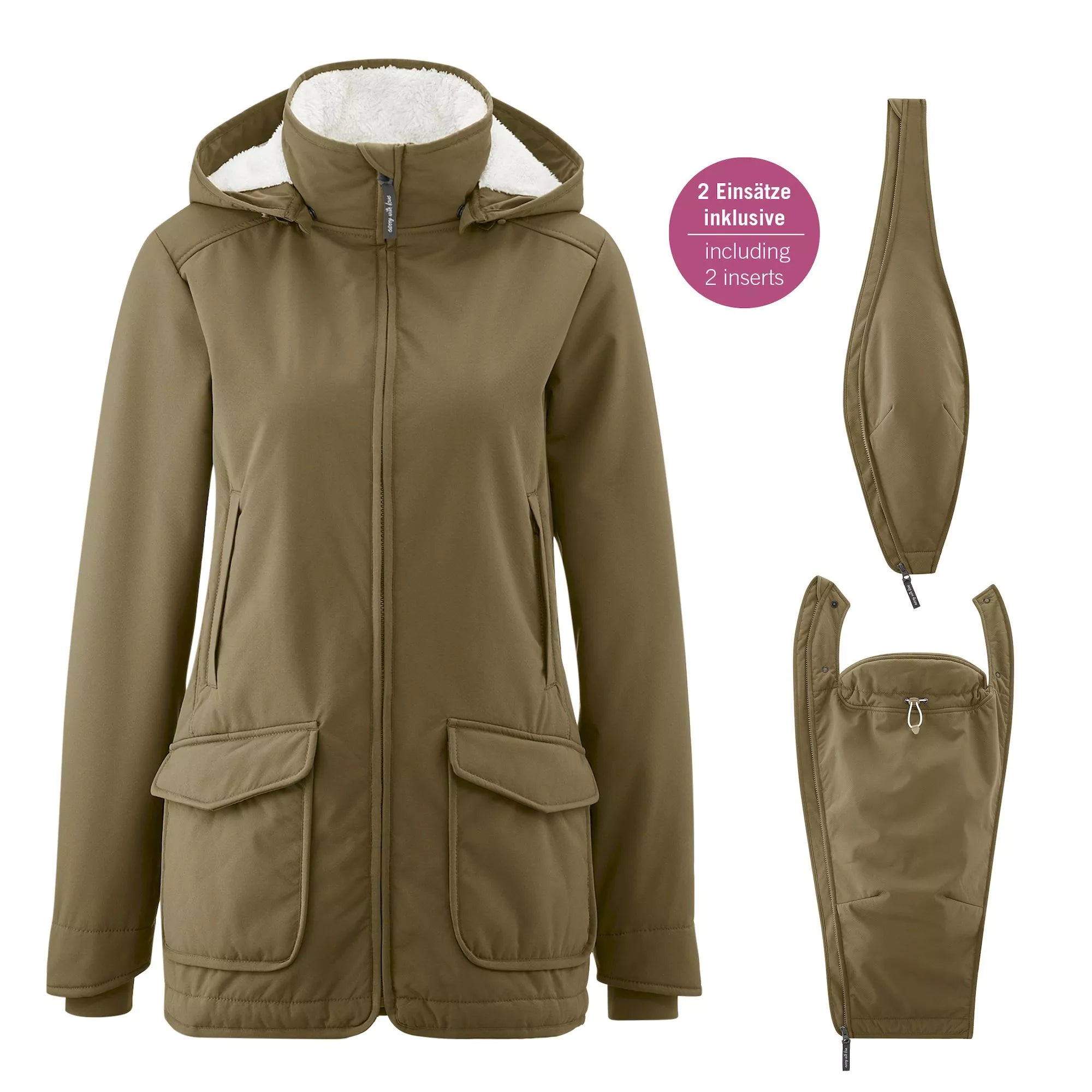 Mamalia Cosy Allrounder - Parka - khaki Familienbande