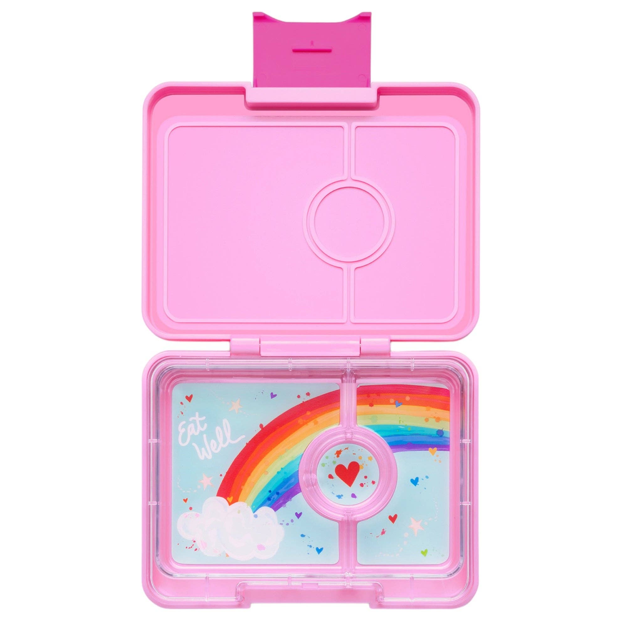 Kleine Bento-Lunchbox in Snackgrösse - Power Pink (Regenbogen) Yumbox