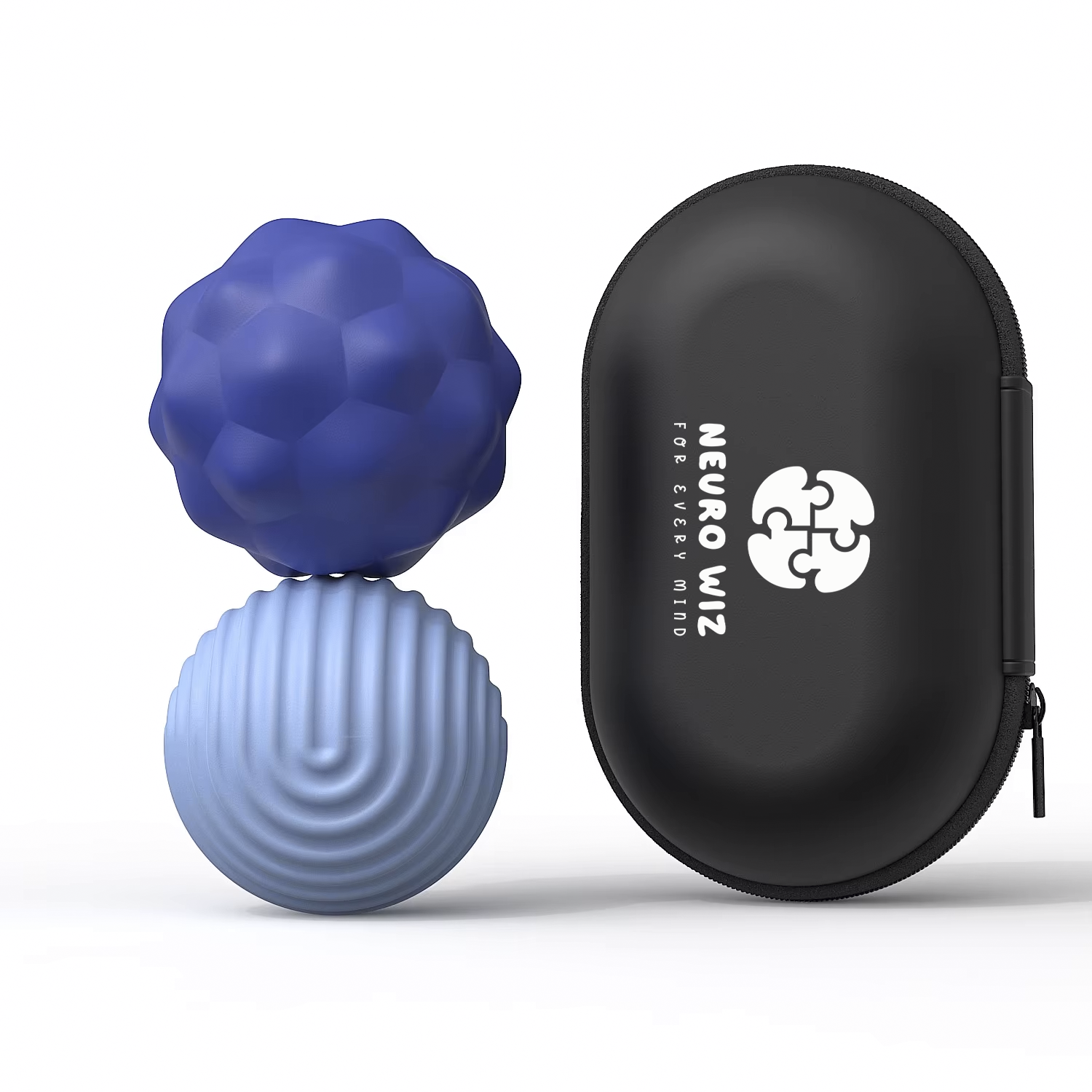 Magnetische, sensorische Fidget-Bälle – groß, 2er-Pack: Orangen Ana Wiz