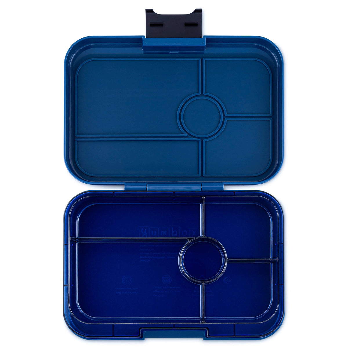 Yumbox Tapas - Auslaufsichere Bento-Box mit 4 oder 5 Fächern: Monte Carlo 5C with Clear Blue Tray Yumbox