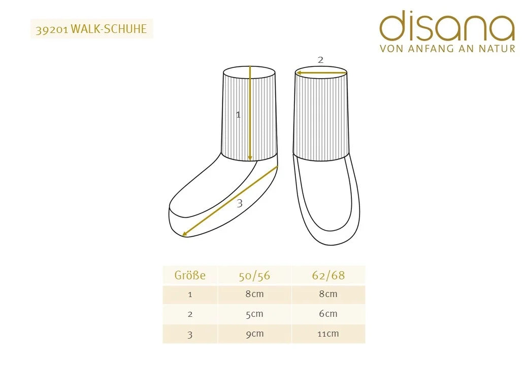disana Walk Schuhe - Karamell Disana