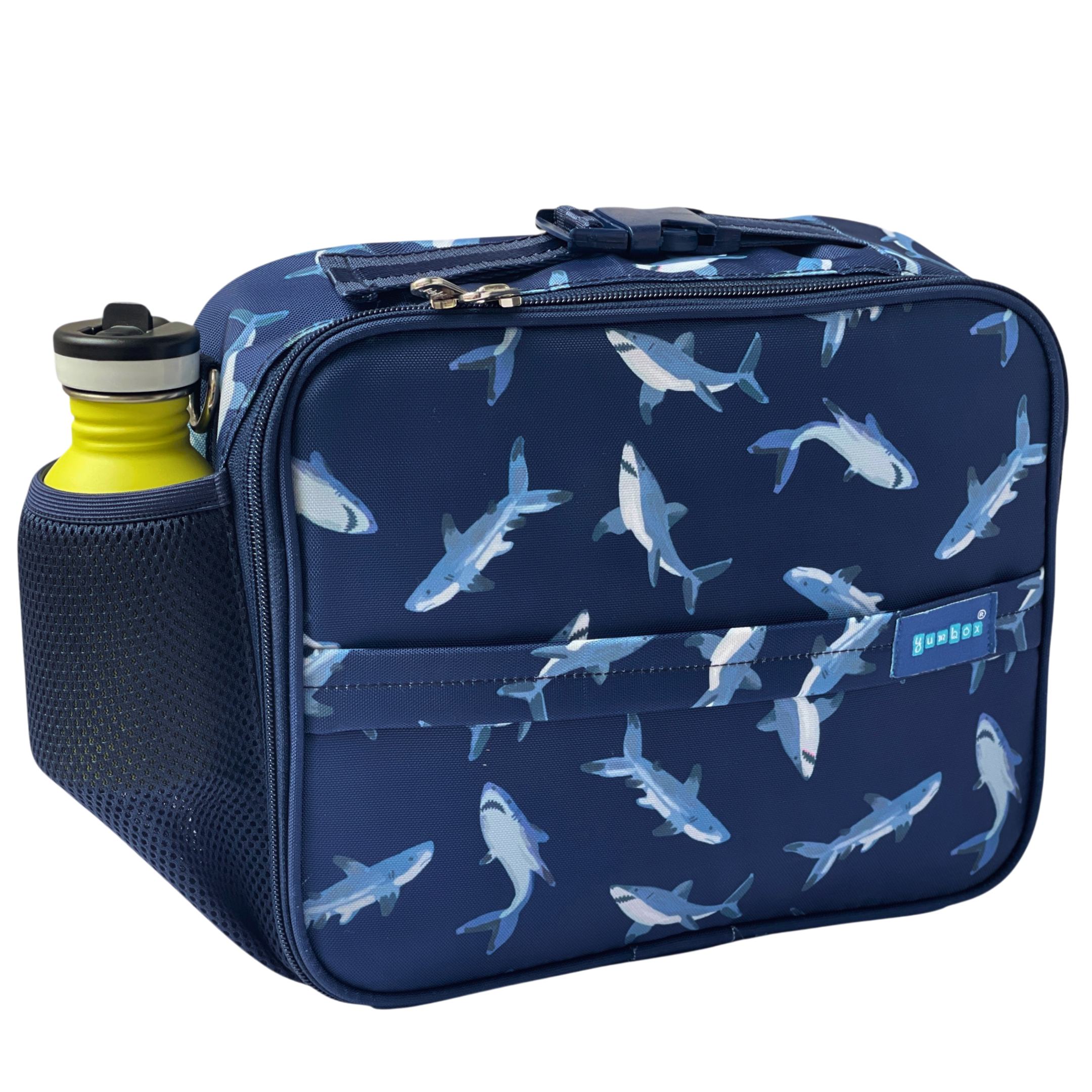 Yumbox Classic Lunch Bag – Isolierte & wasserabweisende Brotdose-Tasche mit 3 Trageoptionen - Hai Yumbox