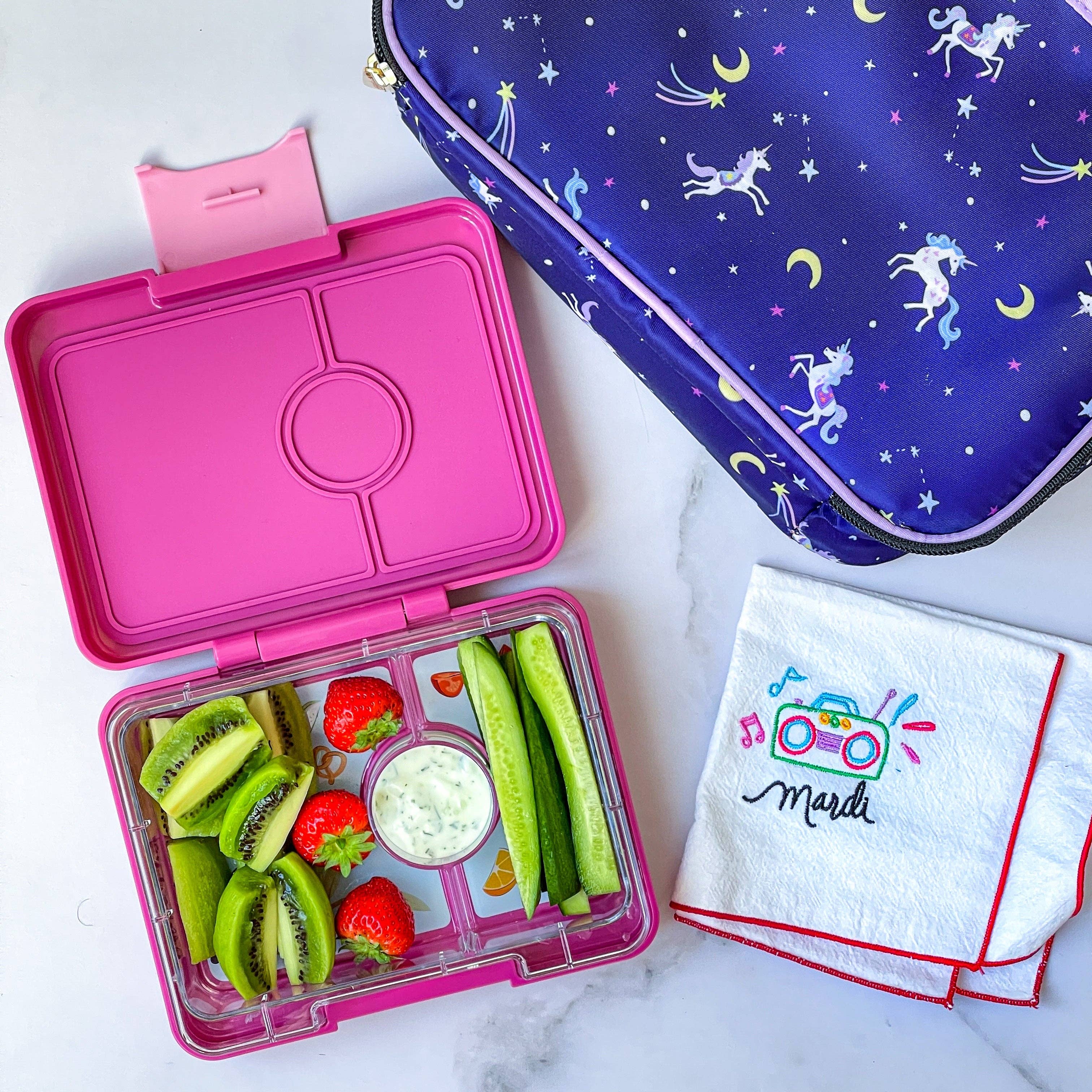 Snack-Größe Bento-Lunchbox Lavendel Lila (Magisches Einhorn) Yumbox