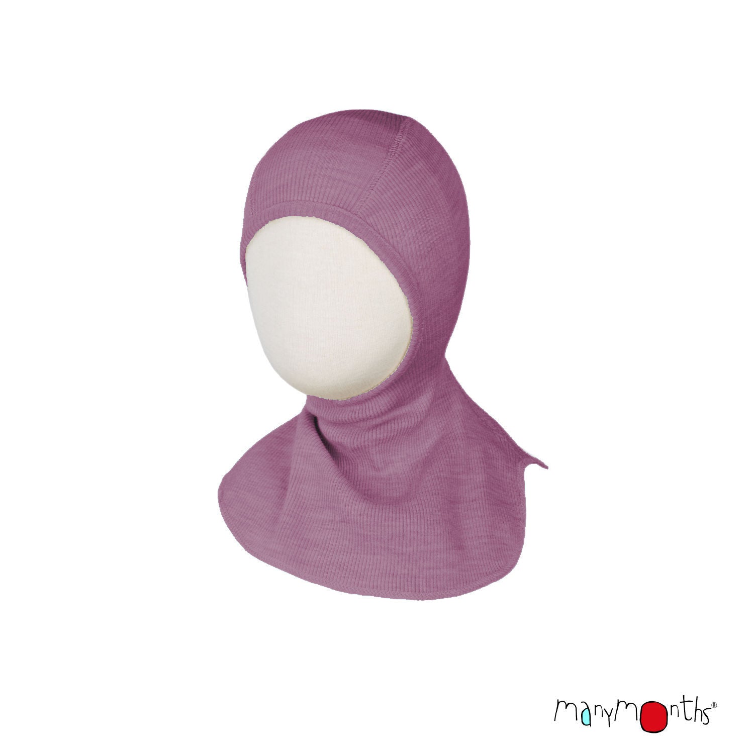 ManyMonths Woolies Elephant Hood - Wintermütze - Vintage Pink ManyMonths