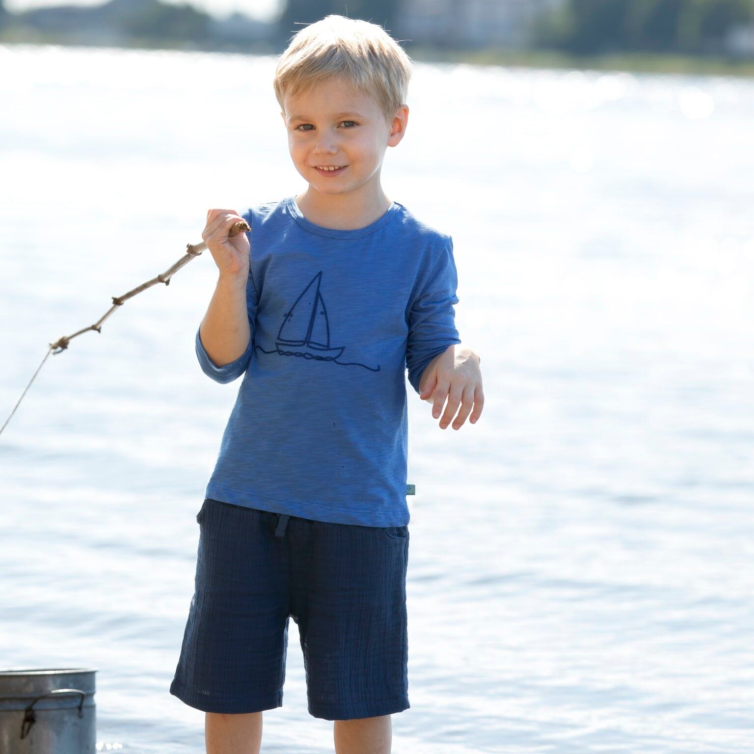 Musselin Shorts knielang Enfant Terrible - sea green maximo