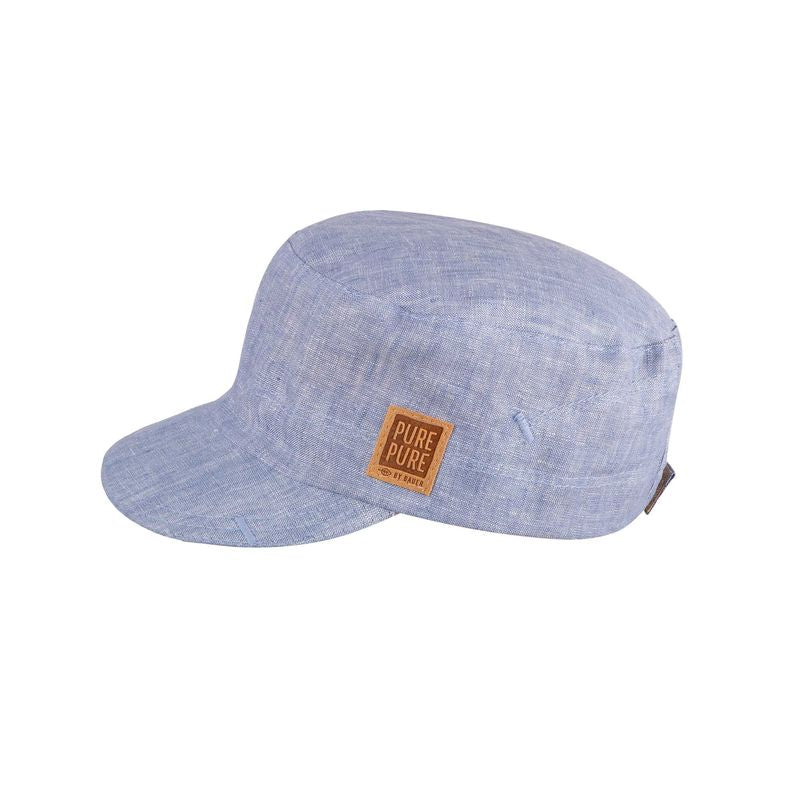 PurePure Schirmcap Leinen - Sky-blue purepure