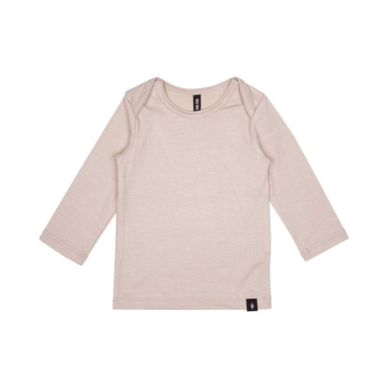 PurePure Tencel Kinder Langarm-Shirt - Oat purepure