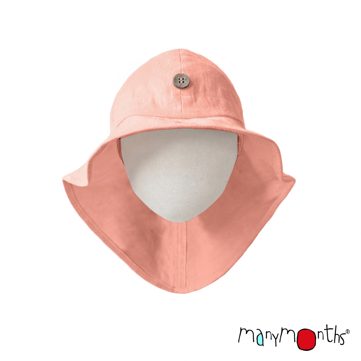 ManyMonths ECO Hempies verstellbarer Sommerhut Original Peach Rose ManyMonths