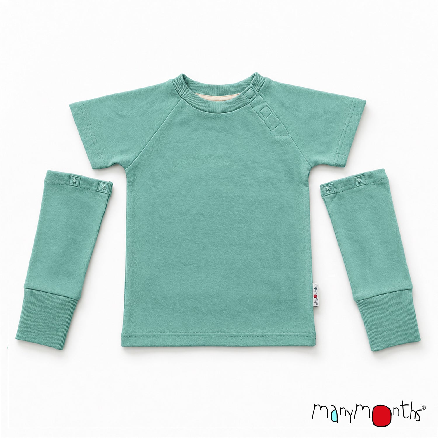 ManyMonths ECO Hempies Lang-/Kurzärmel-Top Sea Glass ManyMonths