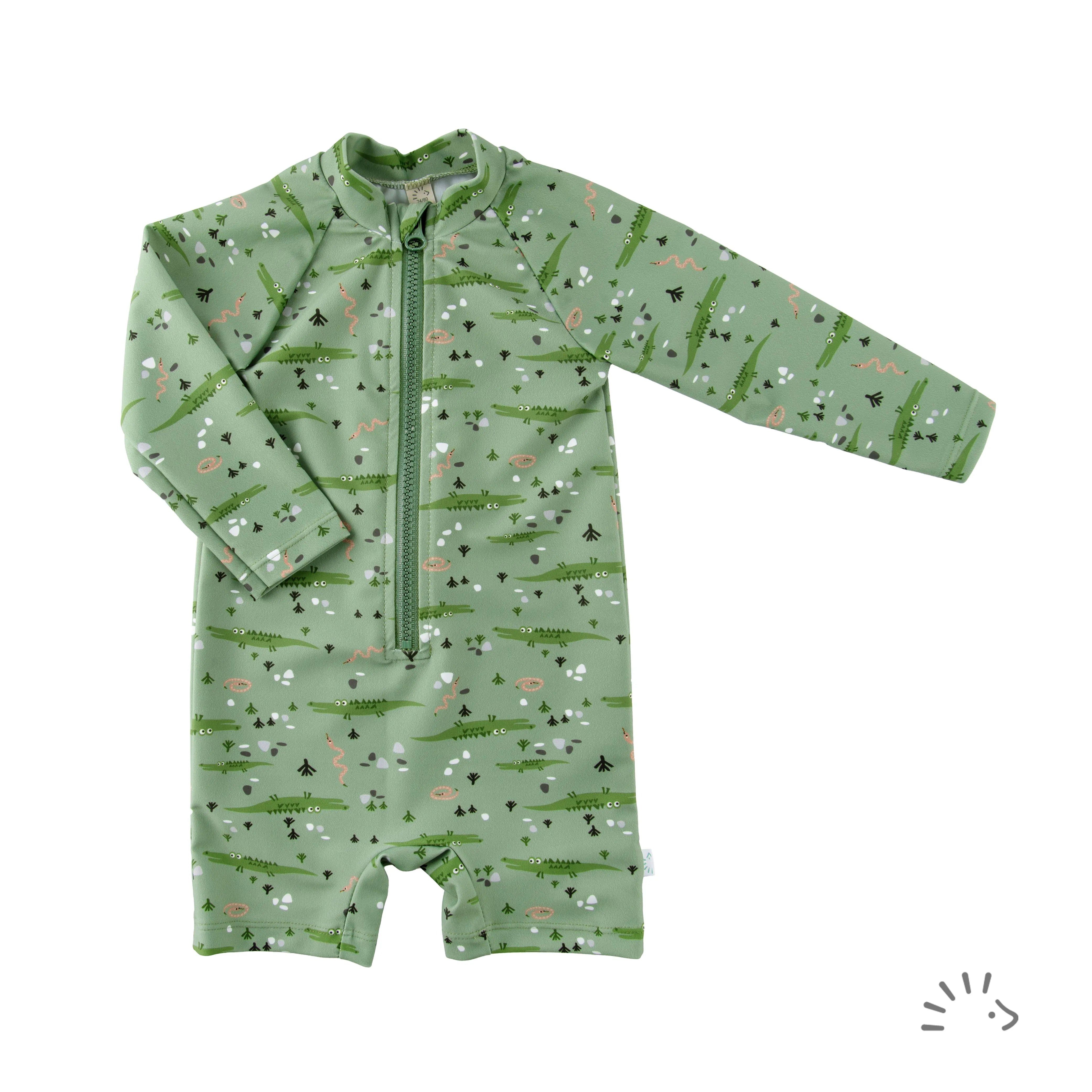 Iobio Popolini UV-Schwimmanzug - Krokodil grün Color Kids