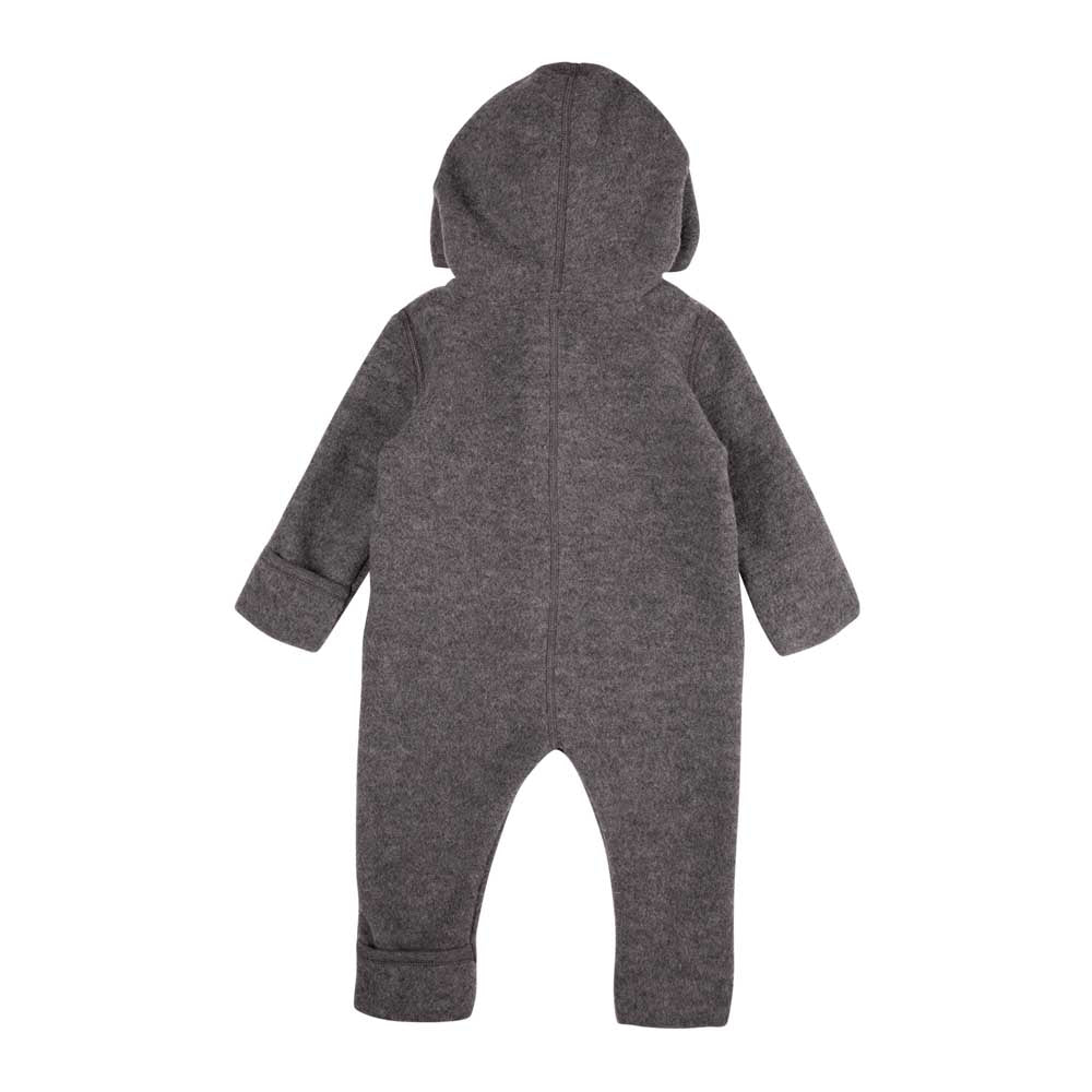 Pure Pure Woll-Fleece-Overall - schiefer