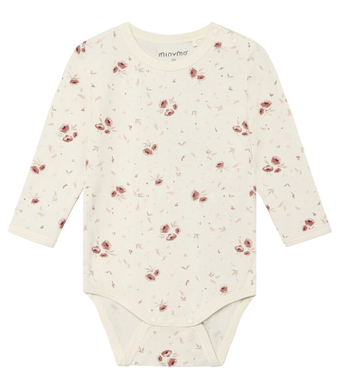 Minymo Bambusbody langarm - Peach Whip Minymo