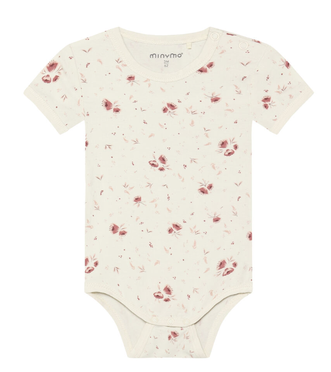 Minymo Bambusbody kurzarm - Peach Whip Minymo
