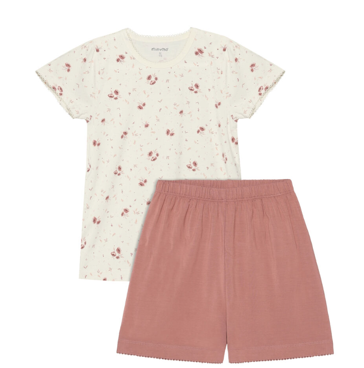 Minymo Pyjama kurz – Peach Whip Minymo