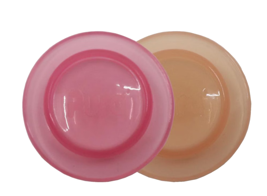 Pura Silikon Flaschendeckel 2er Pack - rose/carrot Pura