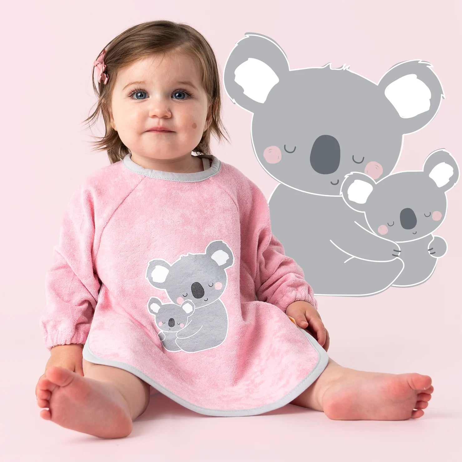 Lätzchen mit Ärmeln wasserfest - Koala Slumbersac