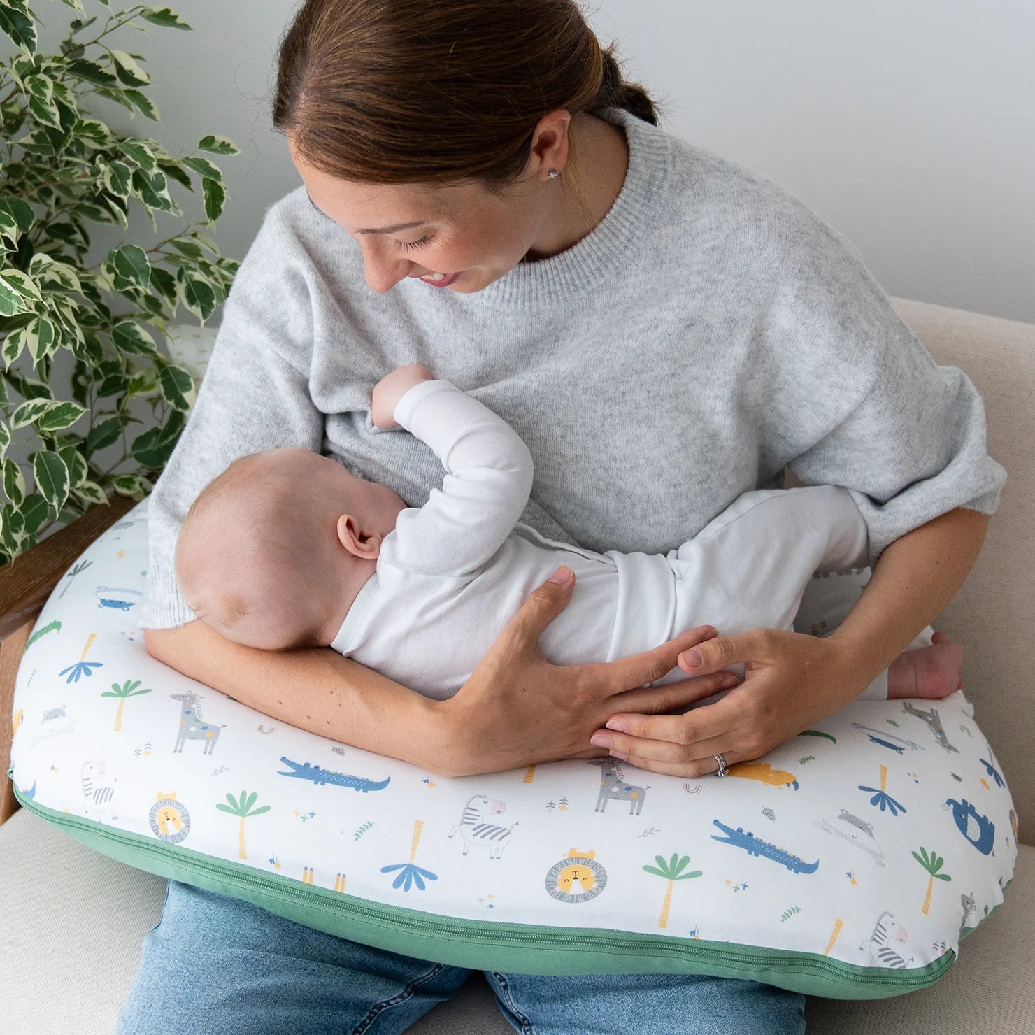 Stillkissen mit abnehmbarem Bezug - Dschungel Slumbersac