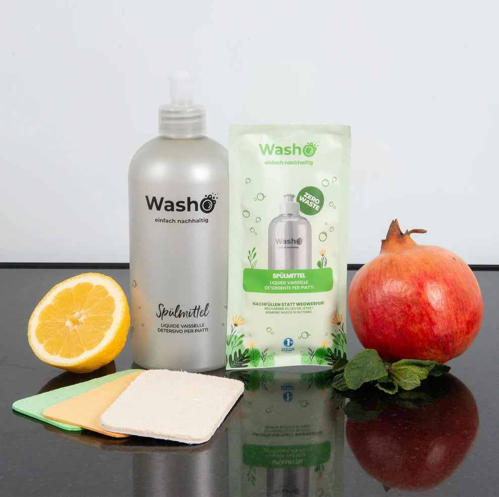 Washo Spülmittel Set inkl. Schwämme washo