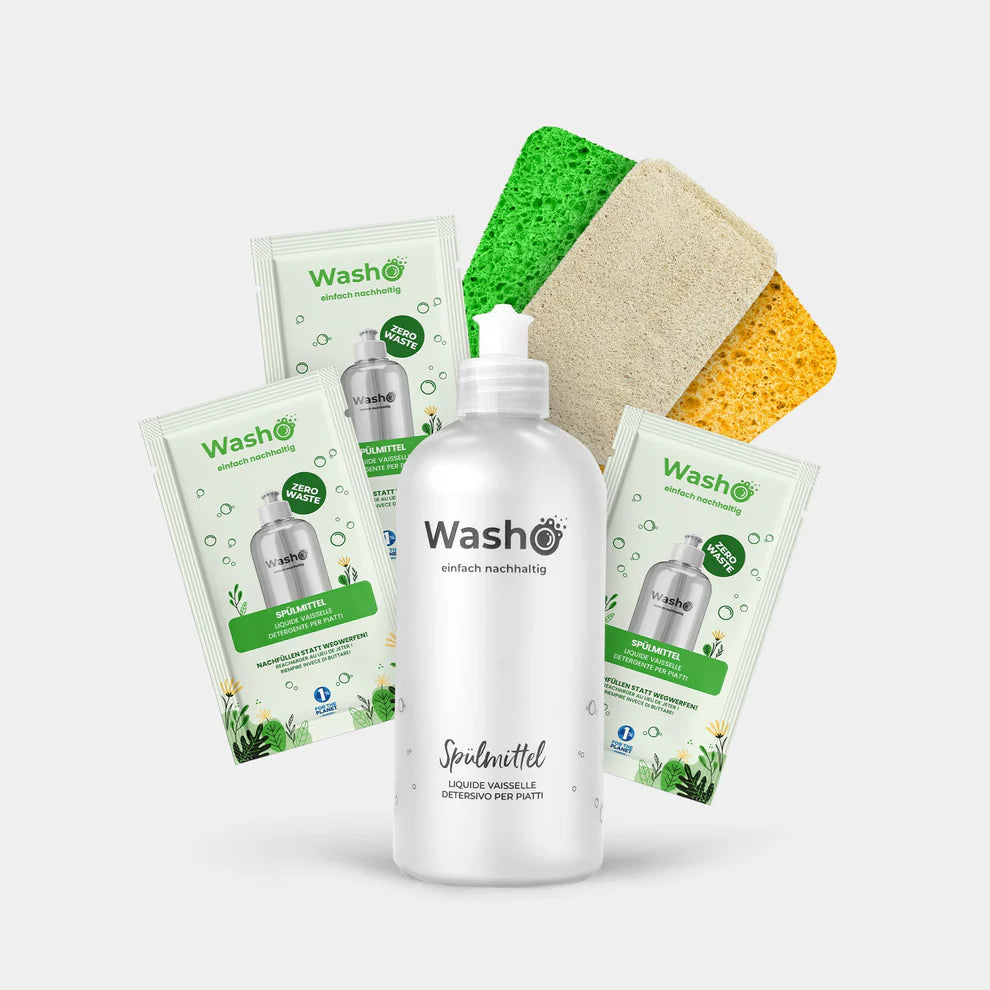Washo Spülmittel Set inkl. Schwämme washo