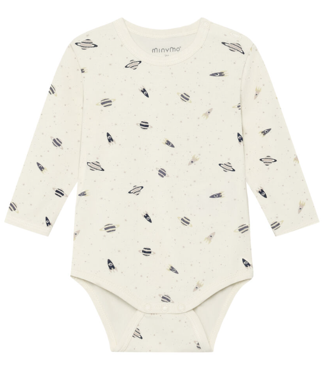 Minymo Bambusbody langarm - Planeten Minymo