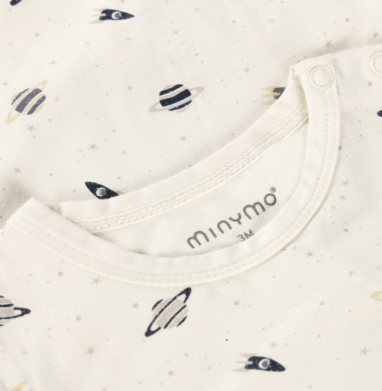 Minymo Bambusbody langarm - Planeten Minymo
