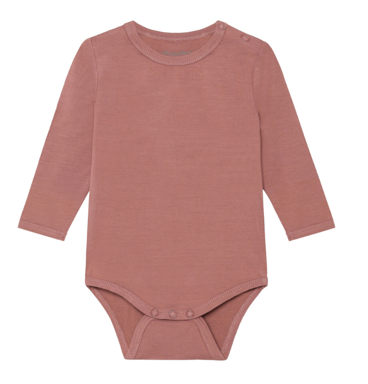 Minymo Bambusbody langarm - withered Rose Minymo