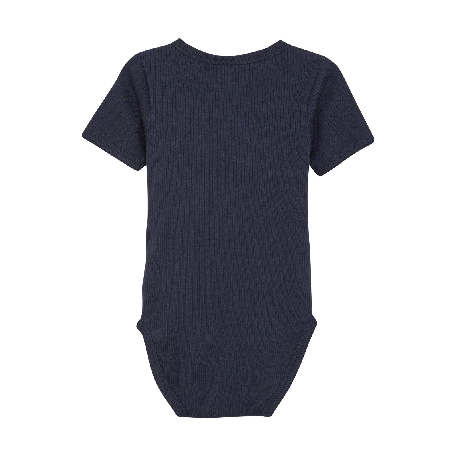 Minymo Tencel kurzarm Body in Rippoptik - blue nights Minymo