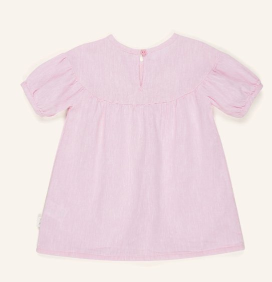 Sanetta Leinen-Kleid - rosa Sanetta